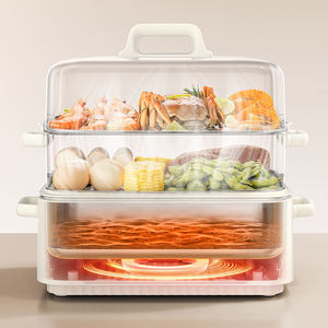 Casserole électrique à <span class=keywords><strong>grande</strong></span> <span class=keywords><strong>capacité</strong></span> 1500W en acier inoxydable avec fonction de sécurité, <span class=keywords><strong>cuiseur</strong></span> <span class=keywords><strong>vapeur</strong></span> électrique domestique - Product Image 5