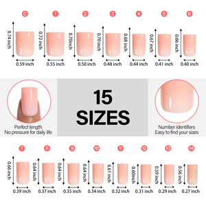 <span class=keywords><strong>Uñas</strong></span> Postizas de Marca Privada, 5 Colores, Acrílicas Rosas, Cobertura Completa, Cortas y Cuadradas, <span class=keywords><strong>Uñas</strong></span> Artificiales, Suministros al por Mayor OEM ODM - Product Image 6