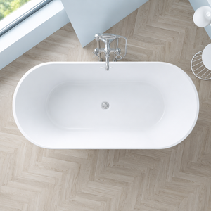 <span class=keywords><strong>Baignoire</strong></span> autoportante ovale moderne pour projet hôtelier de luxe, 170 cm, en acrylique, à rebord fin, sans joint, bain à remous indépendant - Product Image 2