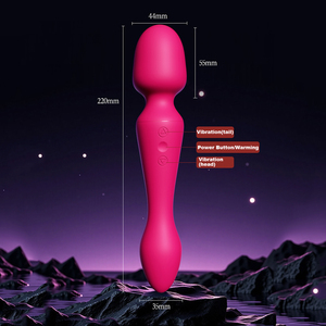 Masajeador con Calefacción de Doble Cabezal con 20 Modos de Vibración, Vibrador Personal Recargable, Estimulación del Punto G para Mujeres o Parejas - Product Image 5