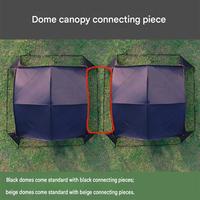 Auvent pliable imperméable monocouche, tente dôme pare-soleil, équipement de camping extérieur multi-usages pour le glamping