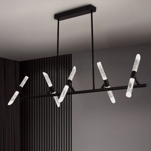 Lustre suspendu moderne à LED 24 ampoules Lustre à <span class=keywords><strong>suspension</strong></span> en or avec <span class=keywords><strong>forme</strong></span> longue en fer à têtes multiples pour un usage domestique - Product Image 4