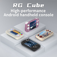 Mesin Game RG Cube, konsol Game genggam Retro portabel dengan sistem Android untuk psp