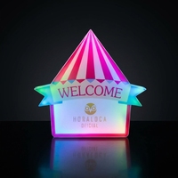 Panneau lumineux LED personnalisé avec logo de Noël, en acrylique, portable, pour bar, fête, ambiance festive, avec lettres amovibles