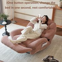 Fauteuil inclinable électrique grand format à prix abordable, fauteuils inclinables larges en chenille rembourrés avec poche latérale, dossier et repose-pieds réglables
