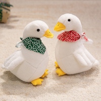 Grand Canard Blanc Doux Jouet En Peluche Cadeau D'anniversaire Conception Lavé PP Rempli En Peluche Éléphant et Vache Modèles Assortis pour Enfants