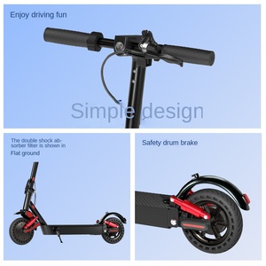 Trottinette pliable à deux roues 350W, batterie 36V 7.8Ah, vitesse maximale 32 km/h, autonomie 20-80 km, pneu nid d'abeille 8,5 pouces, étanche IPX4 - Product Image 6