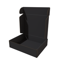 Boîte en carton ondulé noir esthétique, édition emballage e-commerce traditionnel, pour petites entreprises, personnalisation professionnelle OEM