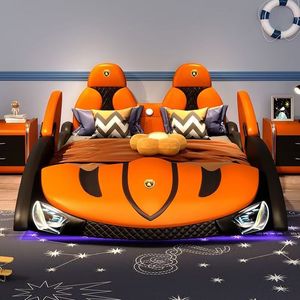 ขายส่งเฟอร์นิเจอร์ห้องนอนไม้คุณภาพสูงเตียงเด็กทรงรถแข่งพร้อมที่เก็บของสำหรับขายส่ง - Product Image 4