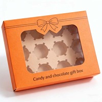 Boîtes d'emballage en gros pour gâteaux, cupcakes, biscuits, bonbons et chocolats – Boîte d'emballage de gâteaux de haute qualité avec fenêtre transparente, encre à base de soja