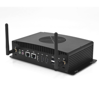 Mini PC industriel embarqué, processeur Core I5 1235U, RAM maximale de 64 Go, double LAN avec 2 RS232/RS485 GPIO, double HD+DP, triple affichage