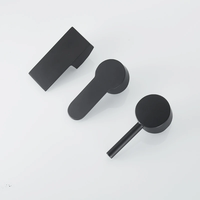 Drip Catcher Manufactures Design Valve Nickel Cross Porcelain Cross Remplacement Poignée de robinet en zinc