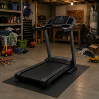 Tapis de sol pour tapis de course de gymnase en mousse PVC haute densité, protection anti-vibration pour équipement