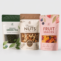 OEM ODM levering voedselstand-up pouch met matte afwerking voor gedroogd fruit, antioxidantrijk, duurzame bodem, hoge barrière