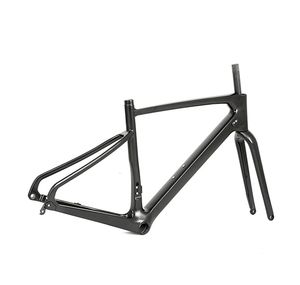 Cadre de vélo de route tout-terrain en fibre de carbone 700c, supports de freins à disque, sans marque, x1000, 51cm - Product Image 2
