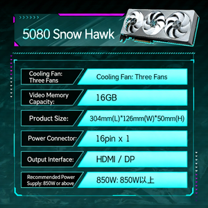 NUEVA Tarjeta Gráfica GIGABYTE <span class=keywords><strong>GeForce</strong></span> RTX 5080 AERO OC SFF 16G GDDR7 256Bit para Computadoras de Escritorio, Componentes para Juegos, en Stock - Product Image 2
