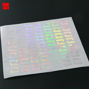 Nhãn An Ninh 3D Logo <span class=keywords><strong>Hologram</strong></span> Tamper Giấy In Rõ Ràng Nhãn Dán Trong Suốt Nhãn Dán Ba Chiều - Product Image 1