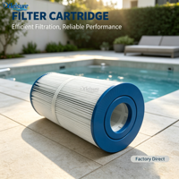 Kartrid Filter Lipat Plastik Portabel Efisiensi Tinggi J-8278 untuk Kolam Renang & Spa Bak Air Panas OEM