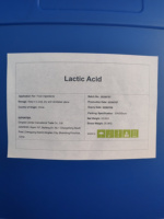 Acide L-lactique liquide E270, acidifiant fermenté pour le vin de fruits, la fabrication de bière, stabilisateur de pH, traitement des boissons alcoolisées