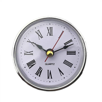 Jam Timer Kayu Kreatif 65mm dengan Kristal Sederhana, Gerakan Jam Meja, Dekorasi Natal, Hadiah Unik