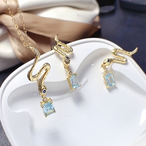 Spedizione Rapida Set di Gioielli in Pietre Preziose Naturali Argento Sterling 925 Pronto per la Spedizione per Negozi Online - Product Image 1