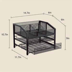 Giá để đồ, giá để cà phê bằng gỗ kim loại, giá để cà phê dạng ngăn kéo, giá để cà phê dạng đứng, giá để gia vị & hộp đựng cà phê dạng K Cup, giá để siro trà - Product Image 6