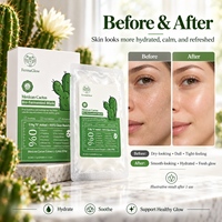 Masque Facial Hydratant et Apaisant au Cactus Mexicain Fermenté, Antioxydant, Réparateur, Éclat Rafraîchissant, Beauté Pure