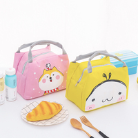 Boîte à lunch portable en tissu oxford, sacoche à lunch isolé souple, divers motifs, pour les enfants, 600D oxford