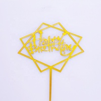 10 Stück Acryl karte Alles Gute zum Geburtstag Cake Topper für Kuchen Dekoration Vatertag Muttertag Acryl Cake Topper
