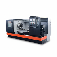 Tour CNC multifonctionnel horizontal QK1316A pour filetage de tuyaux, haute précision, robuste, conception à banc plat unique, grande capacité