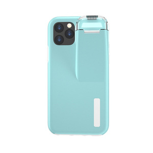 Funda de teléfono móvil con cargador TPU y PC, 2 en 1, para <span class=keywords><strong>airpods</strong></span>, caja de para auriculares, funda para iphone 11 pro - Product Image 3