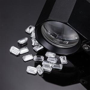 Messi Gems 2x3~3x4mm pour la fabrication de bijoux DEF VS Diamant de taille émeraude Melee cultivé en laboratoire - Product Image 2