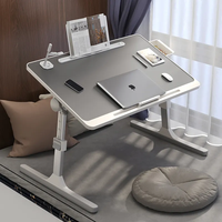 Table élévatrice d'étude pliable pour ordinateur portable de mini bureau réglable moderne bon marché avec étagère pour adulte