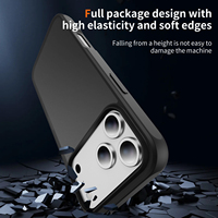 Coque translucide givrée pour iPhone 17 Pro Max 16E 17 Air 14 15 Plus 13 Couverture rigide mate Protection contre les chutes Couverture de téléphone antichoc