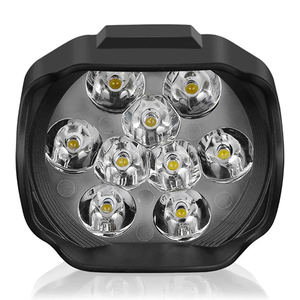 Faro Moto <span class=keywords><strong>LED</strong></span> 30W 3000LM gruppo luce Moto bianco 9Led luce di distanza Refit Moto da lavoro notturno <span class=keywords><strong>Cafe</strong></span> <span class=keywords><strong>Racer</strong></span> - Product Image 2