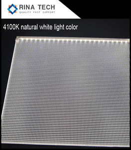 Plaque de guidage lumineux PMMA de type descendant, épaisseur 6 mm, prix abordable, pour éclairage de plafond rond ultra-fin Rina Tech. - Product Image 4