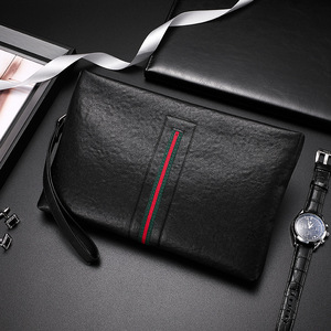 Nuova borsa da <span class=keywords><strong>uomo</strong></span> alla moda borsa da <span class=keywords><strong>uomo</strong></span> in <span class=keywords><strong>vera</strong></span> <span class=keywords><strong>pelle</strong></span> di lusso semplice <span class=keywords><strong>pochette</strong></span> da <span class=keywords><strong>uomo</strong></span> primo strato di vacchetta Casual busta Bag - Product Image 1