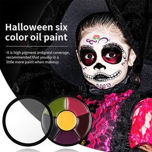 <span class=keywords><strong>Palette</strong></span> de maquillage à effets spéciaux pour Halloween, 6 couleurs, <span class=keywords><strong>peinture</strong></span> pour le visage, <span class=keywords><strong>peinture</strong></span> corporelle imperméable, fournitures de <span class=keywords><strong>peinture</strong></span> corporelle - Product Image 4