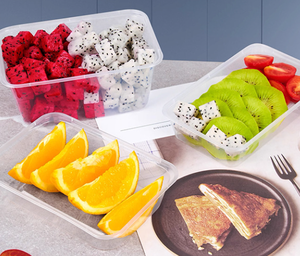 Food Grade PP <strong>Rectangular</strong> Disposable Takeaway Box Custom Extra Thick <strong>Clear</strong> Meal Prep <strong>Container</strong> with Lid Fast Food Packaging Box - Product Image 2