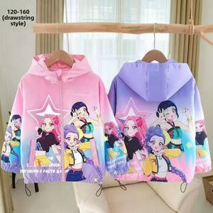 เสื้อแจ็คเก็ตผู้หญิงพิมพ์ลาย K-Pop Kpop Demon Hunters รุ่นใหม่ สไตล์ลำลองสำหรับฤดูใบไม้ผลิ มีซิปและฮู้ด - Product Image 1