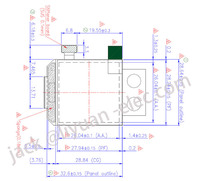 Harga pabrik 1.45 inci 280x280 20pin bulat layar AMOLED display sinar matahari dapat dibaca kecil super tipis panel lcd amoled jam tangan