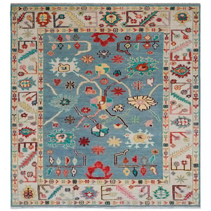 Tapis en laine noué à la main de qualité supérieure en forme de rectangle luxe traditionnel moderne toucher extérieur décoration de sol de la maison - Product Image 1