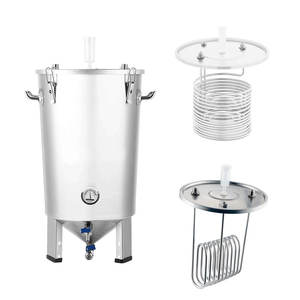 Fermenteur conique en acier inoxydable 304, 30L, 60L, avec refroidisseur pour la fabrication de vin et de bière artisanale - Product Image 1