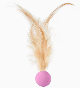 Giocattolo per Gatti in TPR Ecologico a Forma di Piuma Design Cartoonesco Allevia lo Stress - Product Image 3