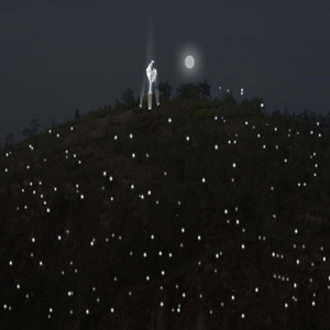 Solar-Powered Star <b>Lights</b> with <b>Warm</b> <b>White</b> <b>Light</b> for Mountain Lighting Perimeter Contour Lighting Fence & Guardrail Wall <b>Lights</b> - Product Image 1
