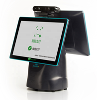SUNSON-monitor de pantalla táctil dual, impresora térmica todo en uno, con caja registradora pos de 58/80mm
