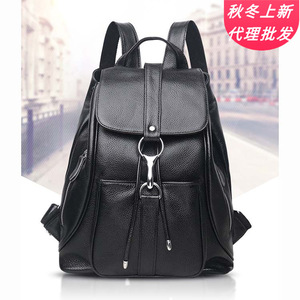 Mochila de Cuero Genuino de Alta Calidad, Bolso de Negocios de Cuero Genuino, Mochila de Moda Femenina de Cuero para Mujer - Product Image 3