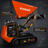 Kostenloser Versand: Hydraulischer Diesel-Minidumper 600kg 800kg – Multifunktionaler Raupen-Minidumper für Baustellen