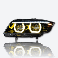 Phare avant de style automobile pour BMW Série 3 E90, phare LED 2005-2012, lentille de projecteur haute puissance, signal dynamique DRL, pièces automobiles