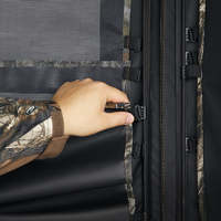 Tente de chasse en forêt avec couleur camouflage brevetée, capacité 3-4 personnes, tissu polyester 150D durable, styles personnalisables pour l'extérieur